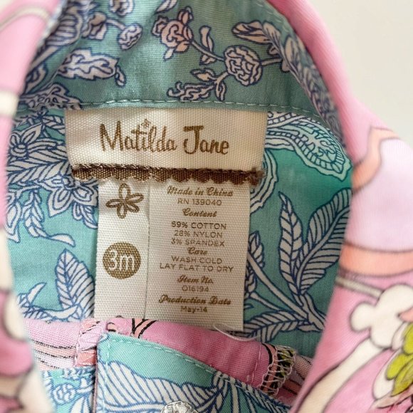 Matilda Jane Pink Is Perfect Dress Secret Fields | 0-3m - Picture 6 of 6